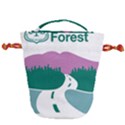 National Forest Scenic Byway Highway Marker Drawstring Bucket Bag View1