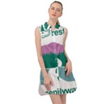 National Forest Scenic Byway Highway Marker Sleeveless Shirt Dress