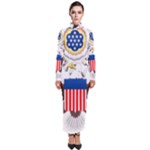 Greater Coat of Arms of the United States Turtleneck Maxi Dress
