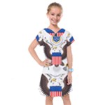 Greater Coat of Arms of the United States Kids  Drop Waist Dress