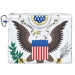 Greater Coat of Arms of the United States Canvas Cosmetic Bag (XXL)