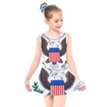 Greater Coat of Arms of the United States Kids  Skater Dress Swimsuit