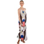 Greater Coat of Arms of the United States Cami Maxi Ruffle Chiffon Dress