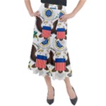 Greater Coat of Arms of the United States Midi Mermaid Skirt