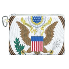 Great Seal Of The United States - Obverse Canvas Cosmetic Bag (xl) by abbeyz71
