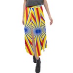 Design 565 Velour Split Maxi Skirt