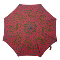 Pattern Saying Wavy Hook Handle Umbrellas (large) by Sudhe