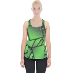 Binary Digitization Null Green Piece Up Tank Top by HermanTelo