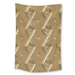 Gold Background 3d Large Tapestry