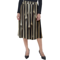 Bamboo Grass Classic Velour Midi Skirt 
