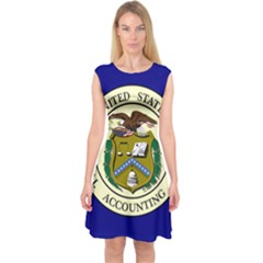 Flag Of United States General Accounting Office, 1921-2004 Capsleeve Midi Dress by abbeyz71