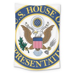 Seal Of United States House Of Representatives Large Tapestry by abbeyz71