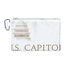 Logo Of U S  Capitol Visitor Center Canvas Cosmetic Bag (medium) by abbeyz71