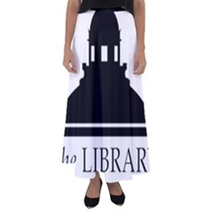 Logo Of Library Of Congress Flared Maxi Skirt by abbeyz71