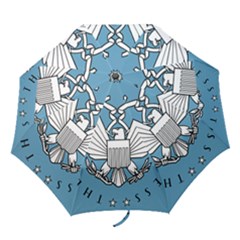 Flag Of Library Of Congress Folding Umbrellas