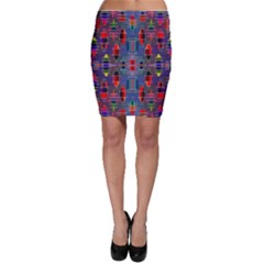Colorful 63 Bodycon Skirt by ArtworkByPatrick