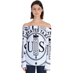 Seal Of United States Tax Court Off Shoulder Long Sleeve Top by abbeyz71