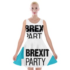 Logo Of Brexit Party Velvet Skater Dress by abbeyz71