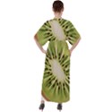 Kiwi Fruit Fresh Green Tasty Food V-Neck Boho Style Maxi Dress View2