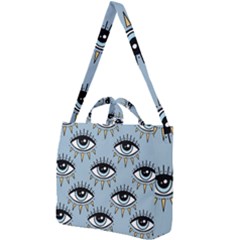 Eyes Pattern Square Shoulder Tote Bag by Valentinaart