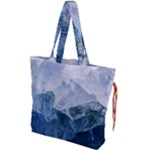 Blue ocean Drawstring Tote Bag
