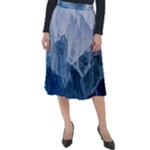 Blue ocean Classic Velour Midi Skirt 