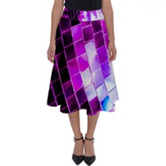 Purple Disco Ball Perfect Length Midi Skirt by essentialimage