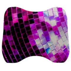 Purple Disco Ball Velour Head Support Cushion by essentialimage