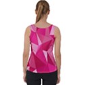 Abstract Pink Triangles Velvet Tank Top View2