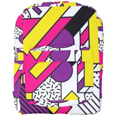Memphis Colorful Background With Stroke Full Print Backpack by Vaneshart