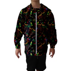 Seamless Pattern Kwanzaa With Traditional Colored Candles Kids  Hooded Windbreaker by Vaneshart