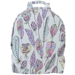 Vector Illustration Seamless Multicolored Pattern Feathers Birds Mini Full Print Backpack by Vaneshart