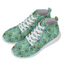 Lovely Peacock Feather Pattern With Flat Design Men s Lightweight High Top Sneakers View2