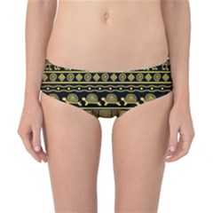 Tribal Gold Seamless Pattern With Mexican Texture Classic Bikini Bottoms by Vaneshart