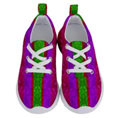 Rose Petals As A Rainbow Of Decorative Colors Running Shoes by pepitasart