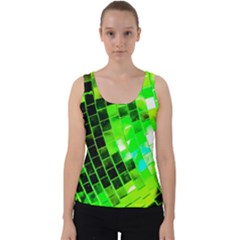 Green Disco Ball Velvet Tank Top by essentialimage