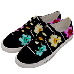 Tulip Collage Men s Low Top Canvas Sneakers by okhismakingart