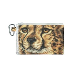 Cheetah Canvas Cosmetic Bag (small) by ArtByThree