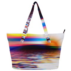 Lake Sea Water Wave Sunset Full Print Shoulder Bag
