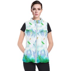 Scrapbooking Tropical Pattern Women s Puffer Vest by HermanTelo