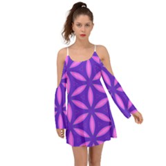 Pattern Texture Backgrounds Purple Kimono Sleeves Boho Dress by HermanTelo