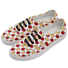 Apple Polkadots Women s Classic Low Top Sneakers by bloomingvinedesign