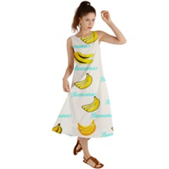 Bananas Summer Maxi Dress by cypryanus
