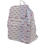 Wine Glass Pattern Top Flap Backpack