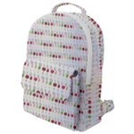 Wine Glass Pattern Flap Pocket Backpack (Small)