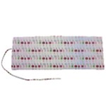 Wine Glass Pattern Roll Up Canvas Pencil Holder (S)