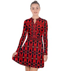 Abstract-a-2 1 Long Sleeve Panel Dress by ArtworkByPatrick