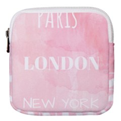 Paris, London, New York Mini Square Pouch by Lullaby
