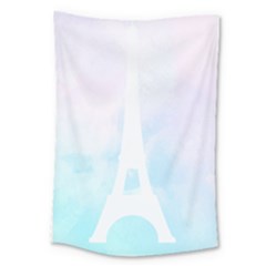 Pastel Eiffel s Tower, Paris Large Tapestry by Lullaby