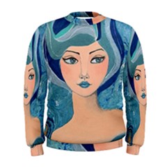 Blue Girl Men s Sweatshirt by CKArtCreations